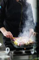 chef preparing meal photo