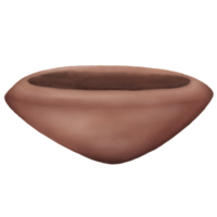 ilustración de cerámica antigua en forma de cono en estilos de acuarela png