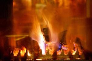 fireplace flame background photo