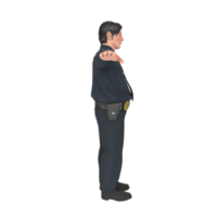 polizia ufficiale ragazzo 3d modellazione png