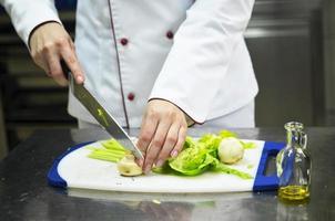 chef preparing meal photo