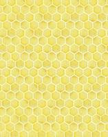 Watercolor abstract geometric pattern with honeycomb. Watercolor yellow hexagon with texture of stain, spray, splash and spot, fashion elements vector