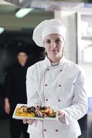 chef preparing meal photo