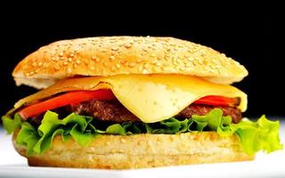 hamburger fast food photo