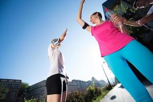 congratulate and happy to finish morning workout photo