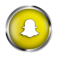 sociaal media snapchat realistisch icoon PNG vrij