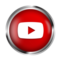 sociaal media youtube realistisch icoon PNG vrij