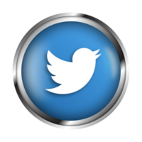 social media twitter realistic icon PNG Free
