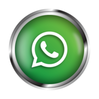 redes sociales whatsapp icono realista png gratis