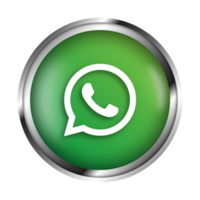 ícone realista do whatsapp de mídia social png grátis