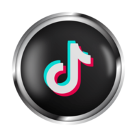 sociaal media tiktok realistisch icoon PNG vrij