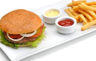 hamburger fast food photo