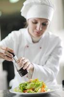 chef preparing meal photo