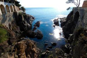 view of the cliffs of the Catalan Costa Brava photo