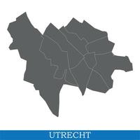 map is a city of Netherlands vector