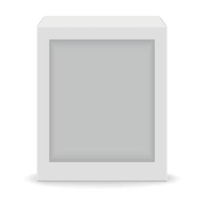 white blank box