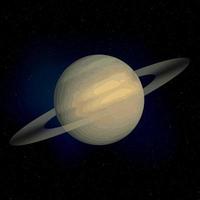 saturno planeta realista vector