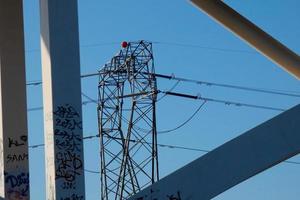 Modern river bridge, an engineering feat that thousands of vehicles pass over daily photo