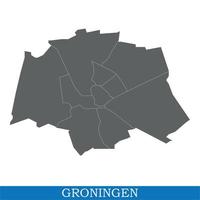 map is a city of Netherlands vector