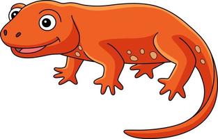 Newt Animal Cartoon Colored Clipart Illustration vector