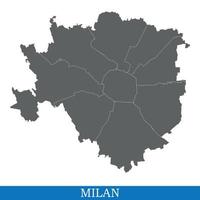 mapa de alta calidad de la ciudad de italia vector