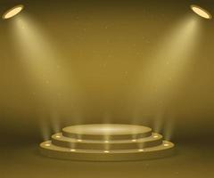 Stage with lights vector