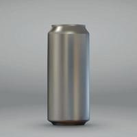 realistic aluminium can vector
