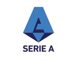 logotipo de símbolo de serie a con diseño de nombre vector de fútbol de italia ilustración de equipos de fútbol de países europeos con fondo blanco
