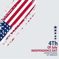 United States Independence Day Vector Template Design