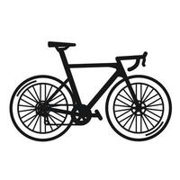 una ilustración digital de bicicleta fixie vector