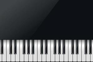 fondo musical con piano vector