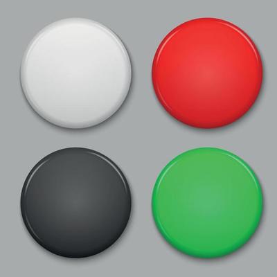 blank glossy badge