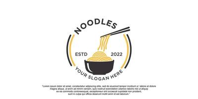 Noodles logo design vector template Premium Vector part 5