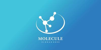 Molecule technology logo template with modern abstract concept Premium Vector