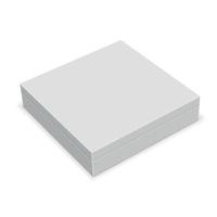 white blank box vector