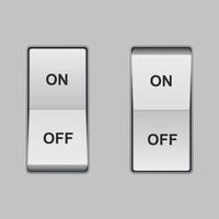 Realistic toggle switch vector