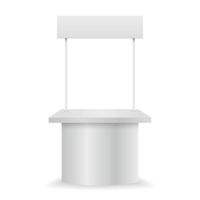 Blank promotion counter. vector