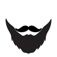 Beard icon vector