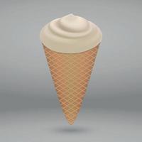 Milk ice cream vector