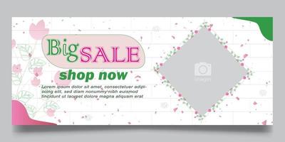 web banner template for business vector