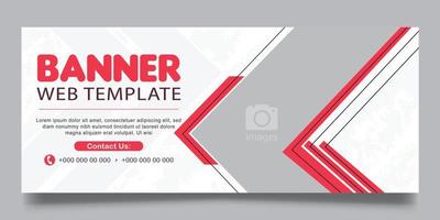 web banner template for business vector