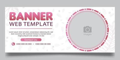 web banner template for business vector