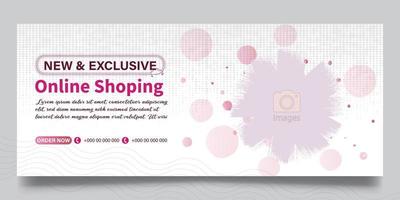 web banner template for business vector