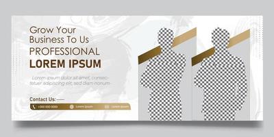 web banner template vector