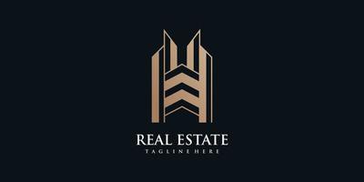 Real estate, building and construction logo vector design