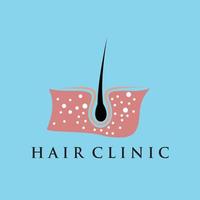 Hair treatment logo illustration design Premium Vector