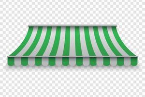 Realistic outdoor awning vector