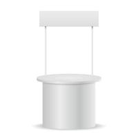 Blank promotion counter. vector