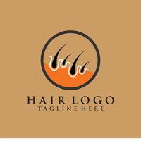 Hair treatment logo illustration design Premium Vector