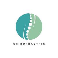 Chiropractic icon vector with modern element concept logo design Premium Vector